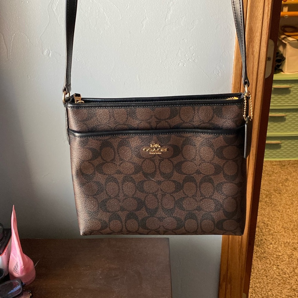 Monogram coach crossbody